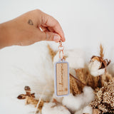 Birth Flower Keyring