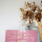 Handwritten House Sign