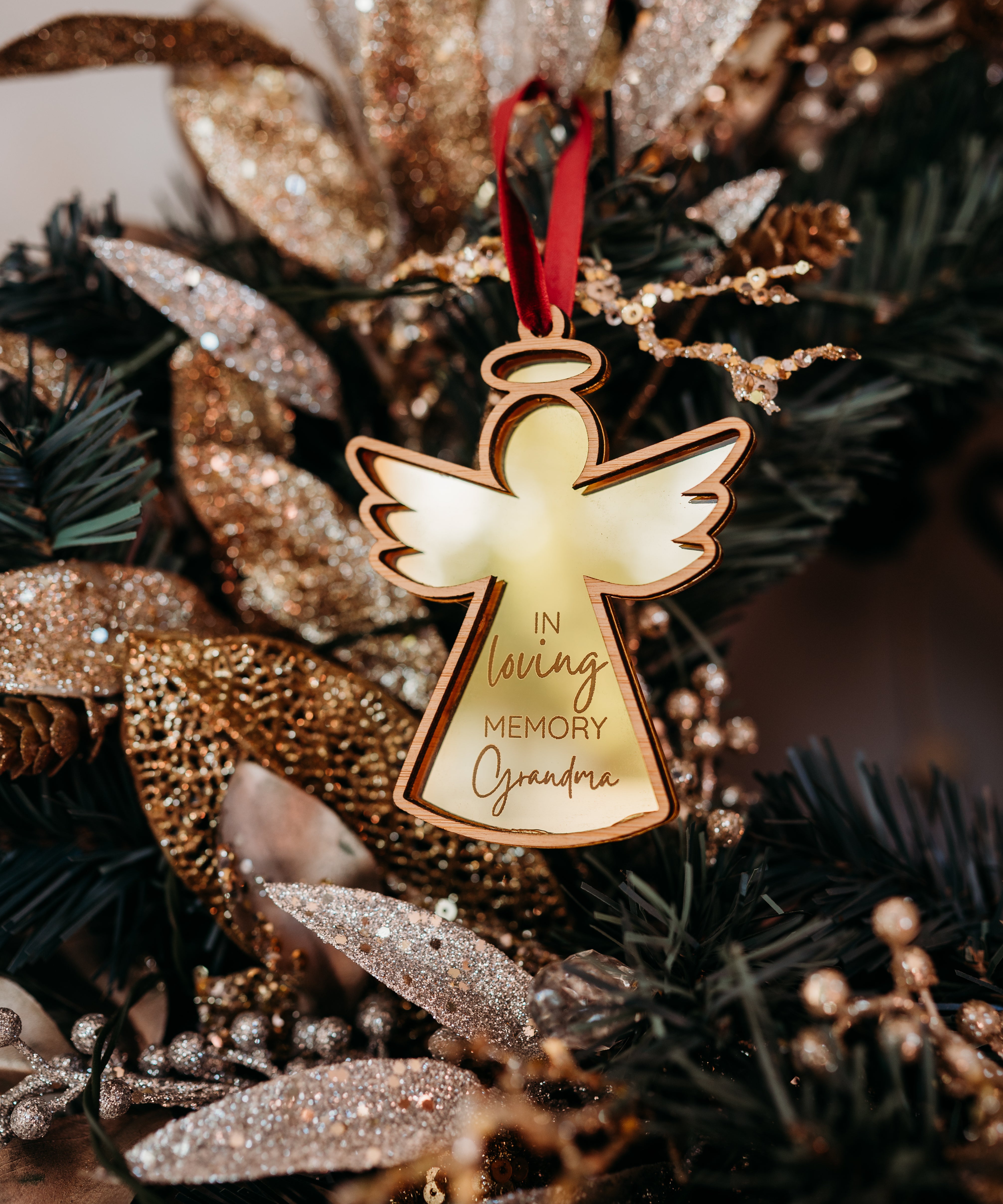 In loving Memory Decoration - Angel or Bird Option