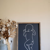 Baby 1:1 Plaque - Framed