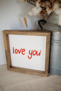 Handwritten Love Notes Keepsake Frame