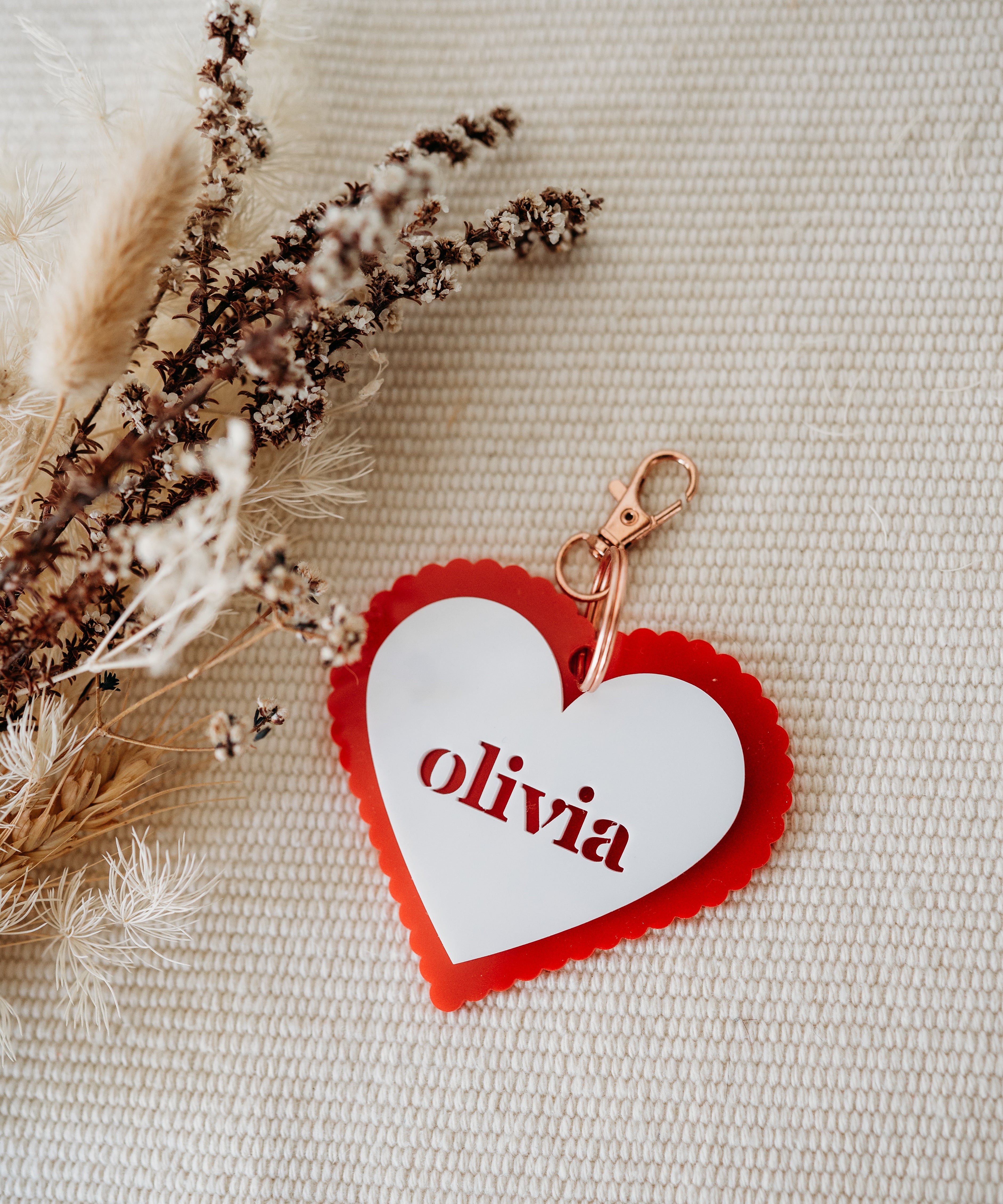 Love Heart Keyring