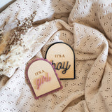 I'm a Girl / Boy Plaque Set