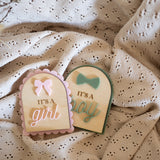 I'm a Girl / Boy Plaque Set