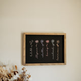 Birth Flower Keepsake Frame