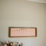 Birth Flower Keepsake Frame