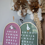 Arch Alphabet Plaque