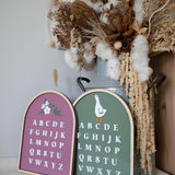 Arch Alphabet Plaque