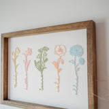 Birth Flower Keepsake Frame