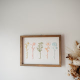 Birth Flower Keepsake Frame