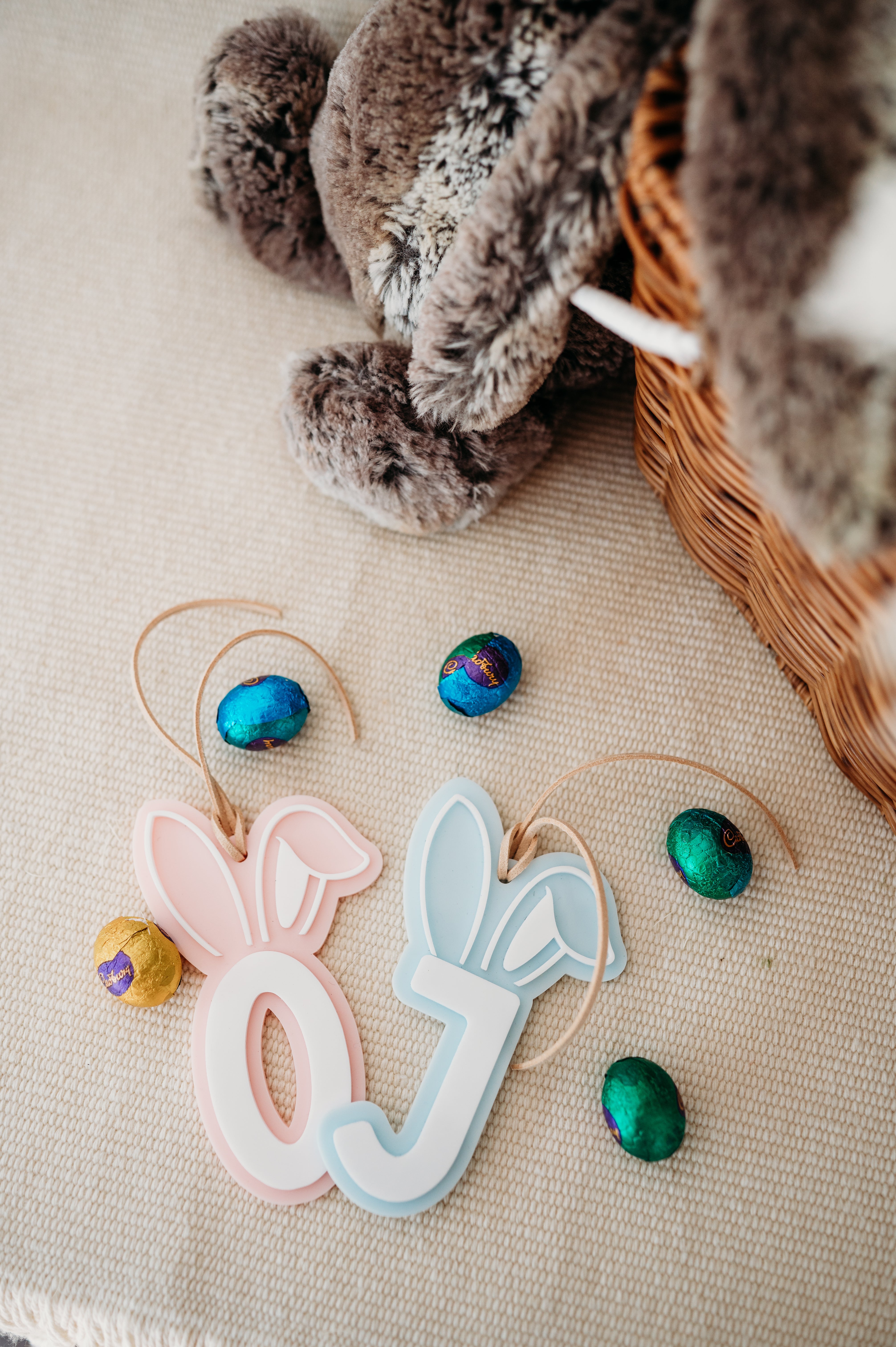 Letter Bunny Ear Tag