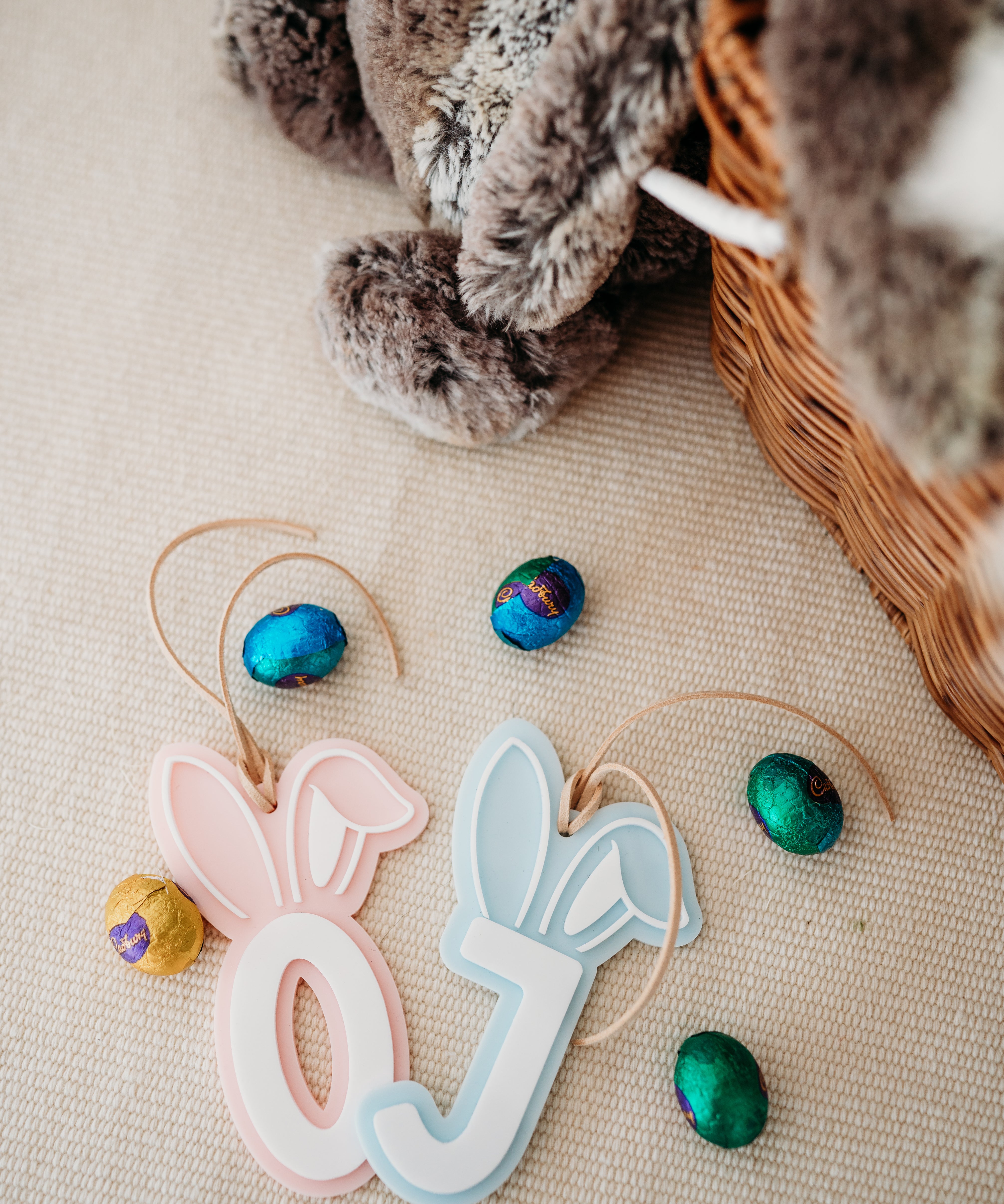 Letter Bunny Ear Tag