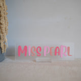 Desk Plaque