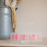 Desk Plaque