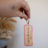 Handwriting Keyring