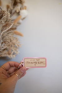 Handwriting Keyring