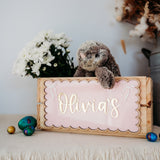 Easter Crate Plaque - Bows