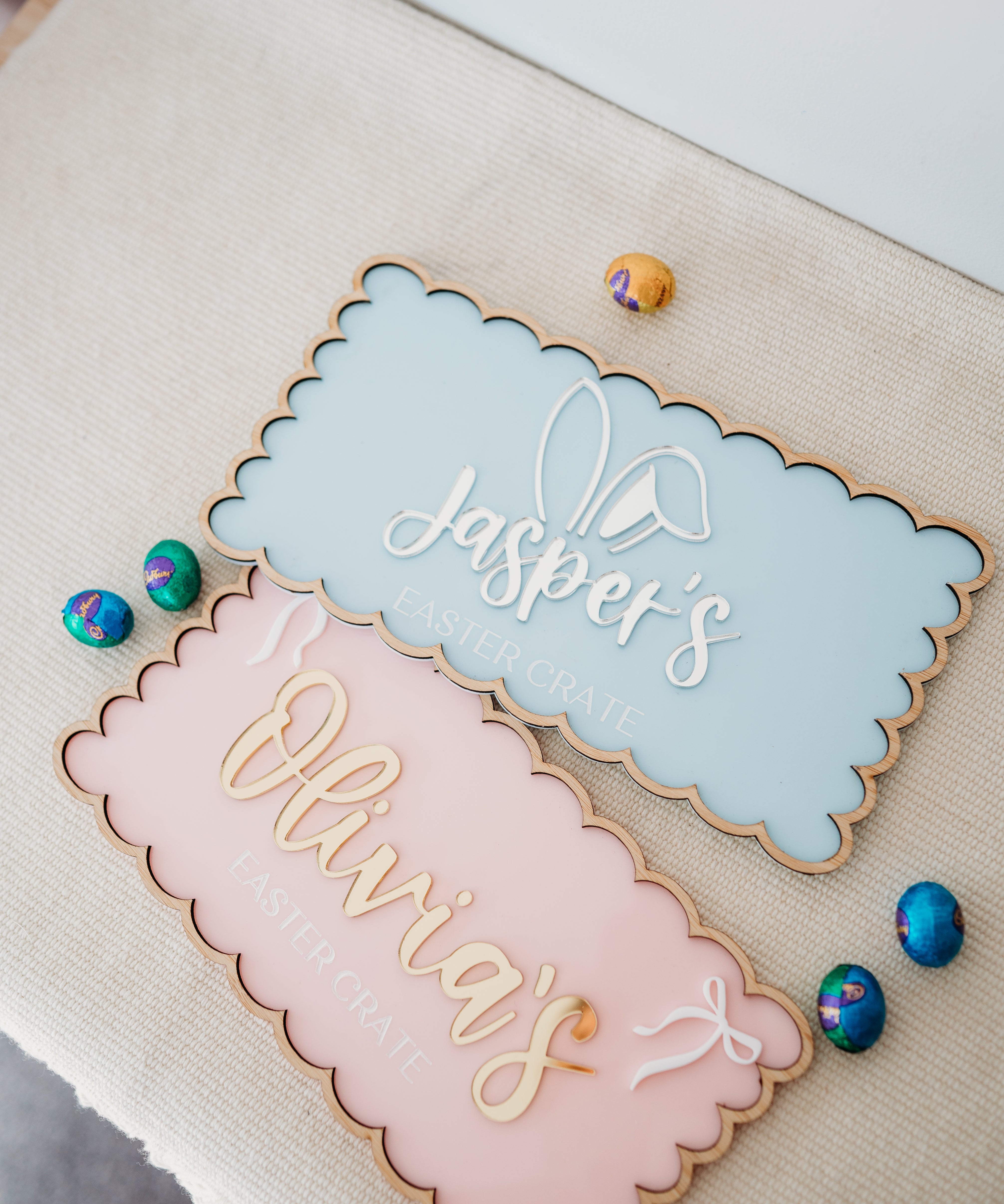 Easter Crate Plaque - Bunny Ears