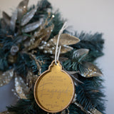 Our First Christmas as Tree Ornament