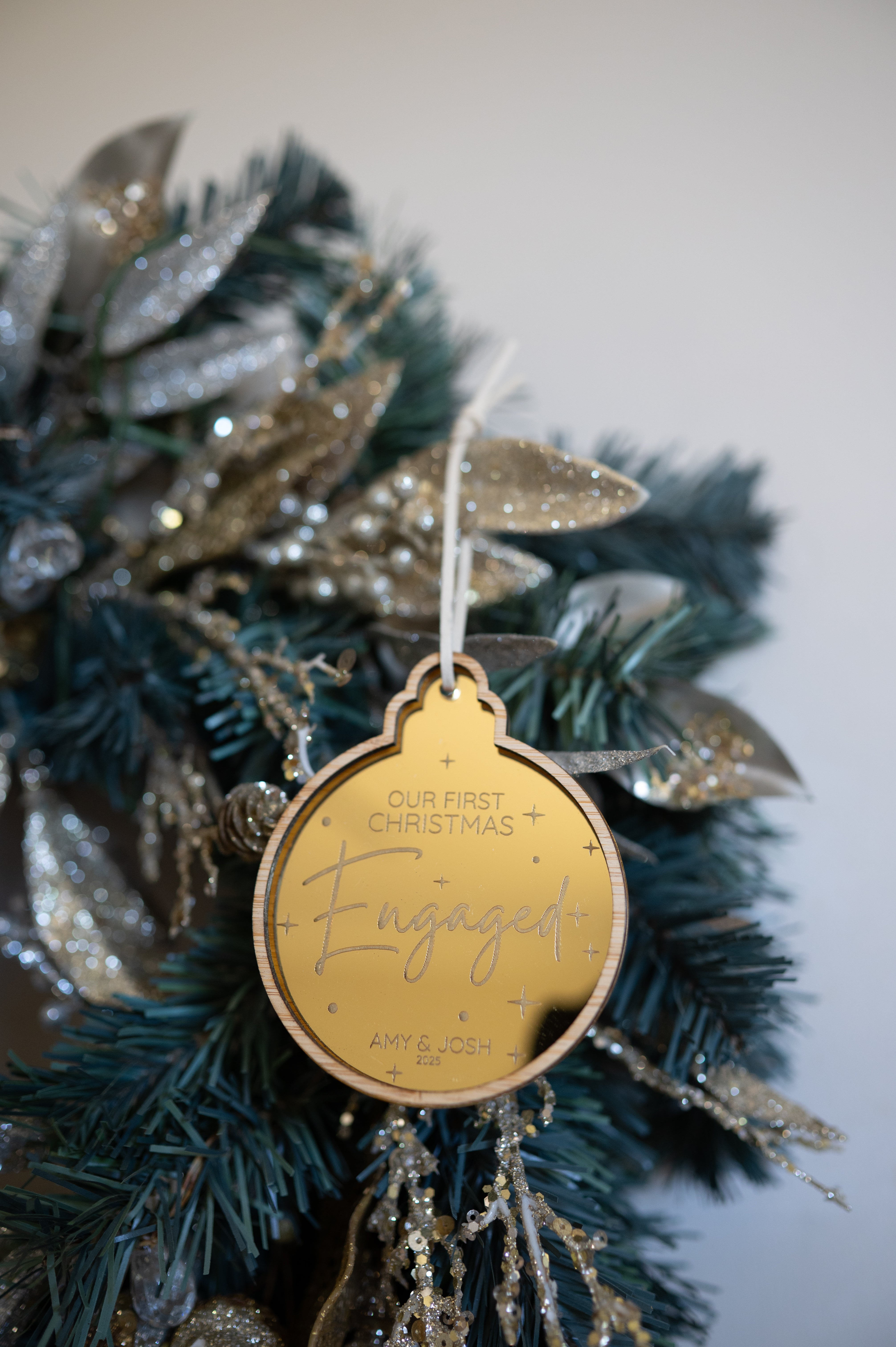 Our First Christmas as Tree Ornament