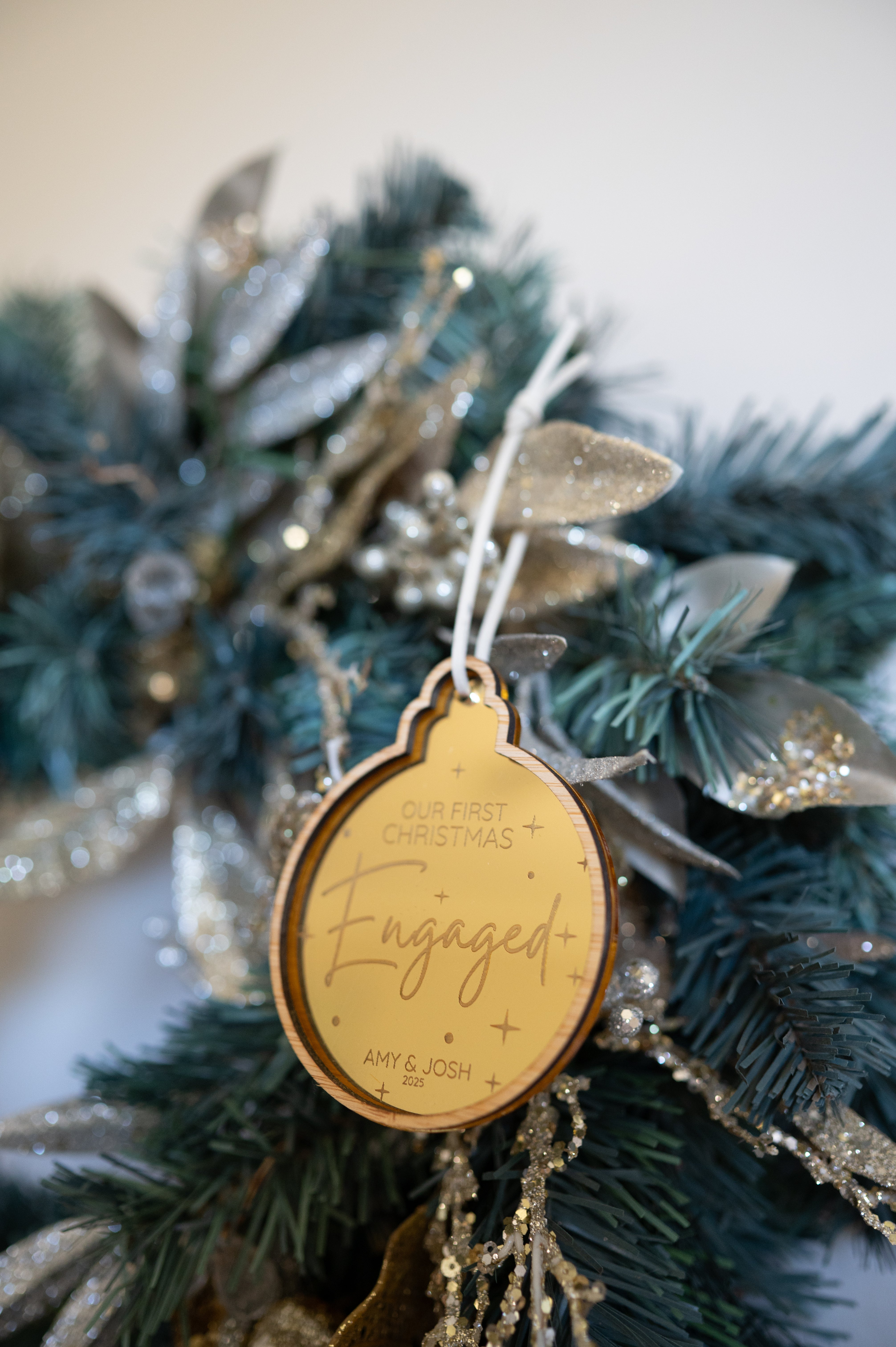 Our First Christmas as Tree Ornament