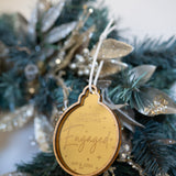 Our First Christmas as Tree Ornament