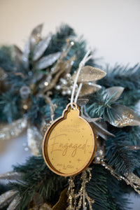 Our First Christmas as Tree Ornament