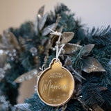 Our First Christmas as Tree Ornament