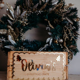 Christmas Crate Plaque - Christmas Trees