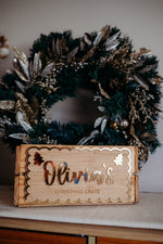 Load image into Gallery viewer, Christmas Crate Plaque - Christmas Trees
