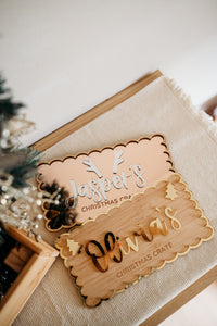 Christmas Crate Plaque - Reindeer