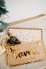 Load image into Gallery viewer, Christmas Crate Plaque - Reindeer
