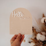 Announcement Plaque - Flowers