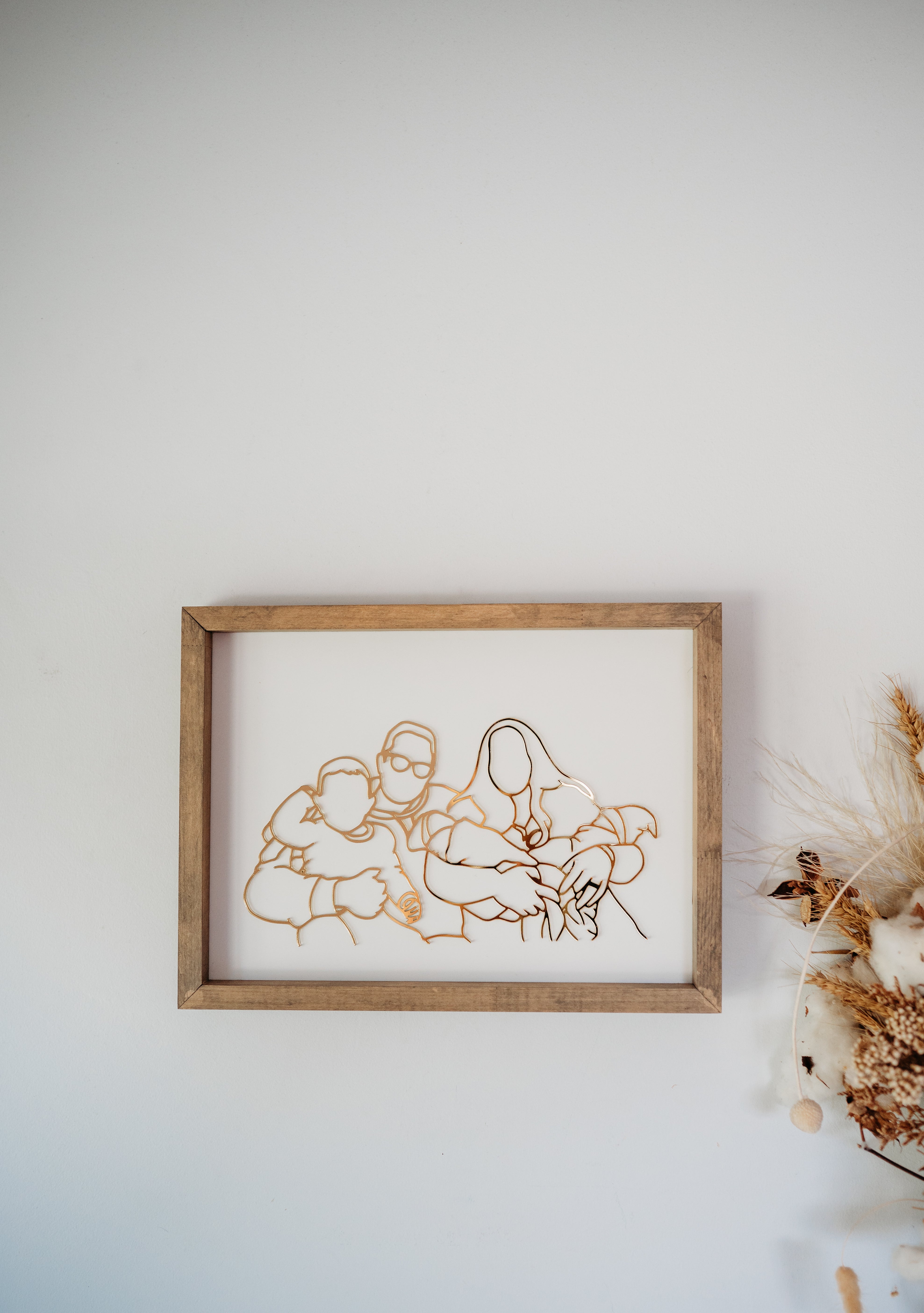 Line Art Keepsake Frame