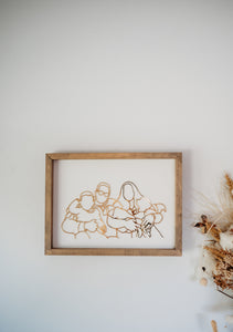Line Art Keepsake Frame