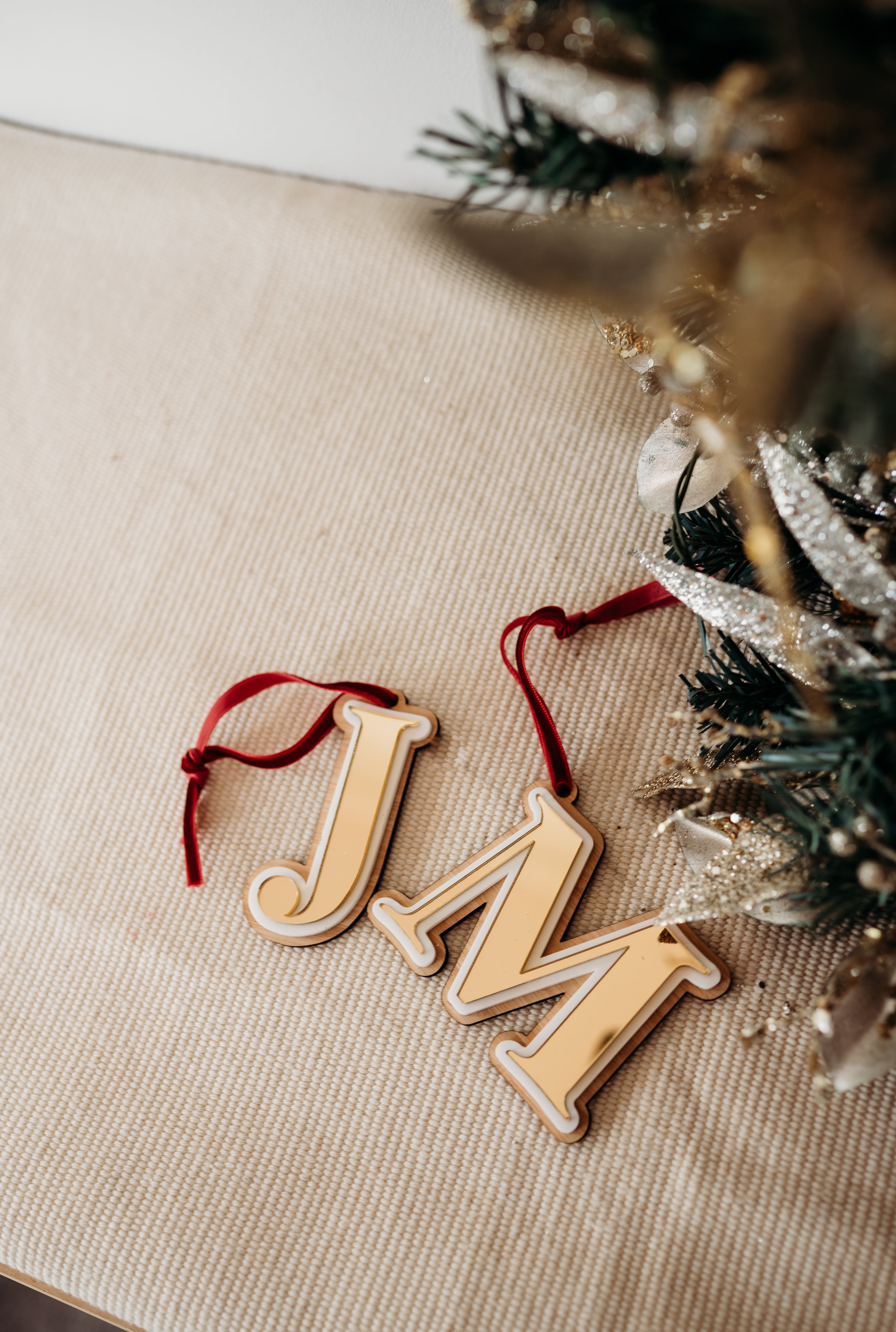 Christmas Single Letter Decoration - Triple Layers