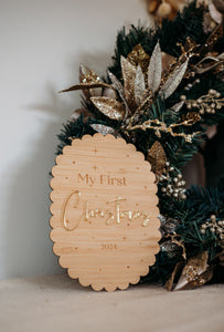 First Christmas Plaque