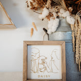 Line Art Keepsake Frame
