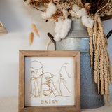 Line Art Keepsake Frame