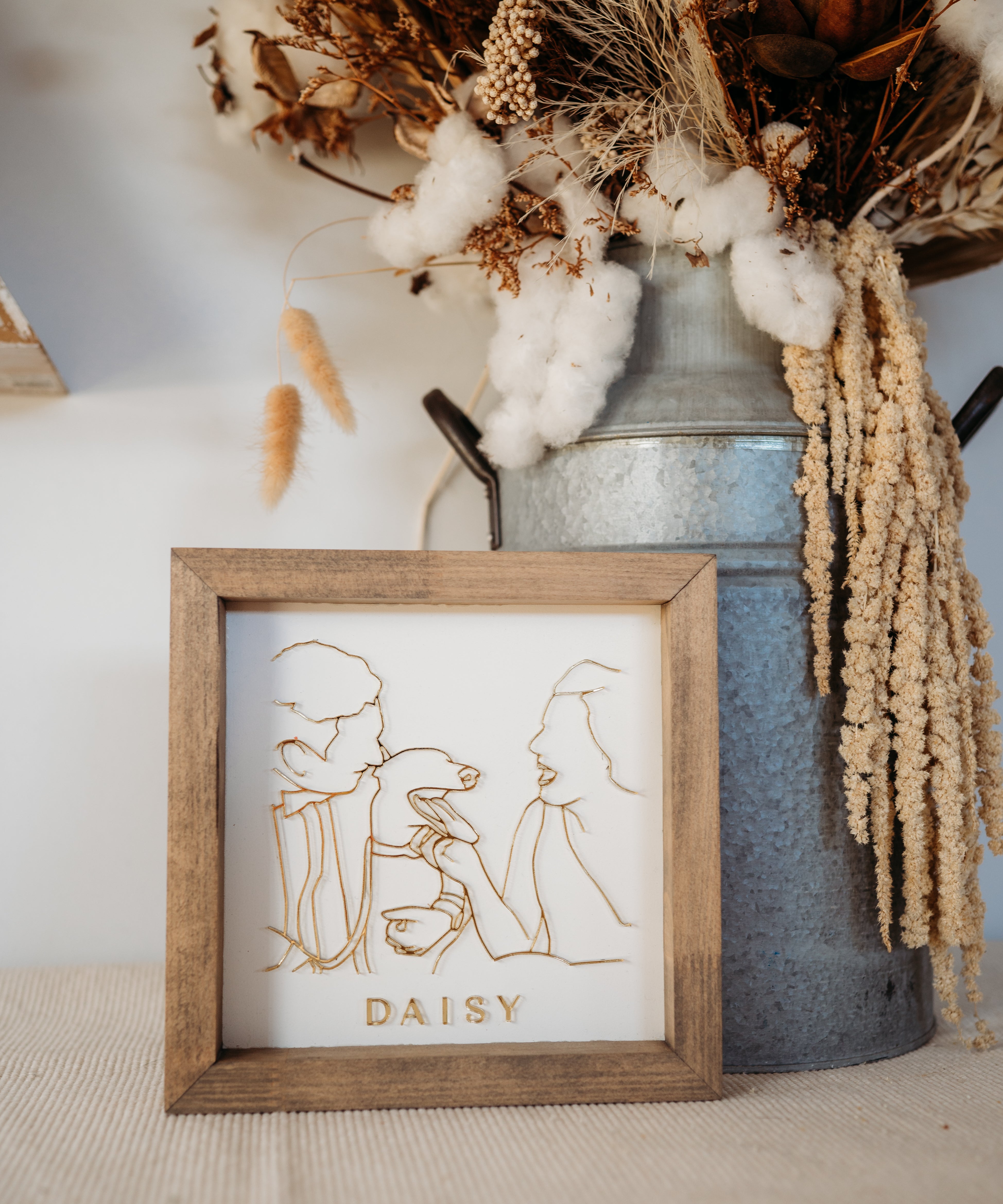 Line Art Keepsake Frame