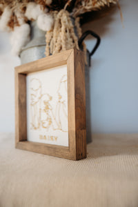 Line Art Keepsake Frame