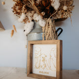 Line Art Keepsake Frame
