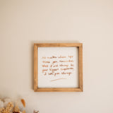 Handwriting Keepsake Frame
