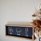 Dog Line Art Keepsake Frame