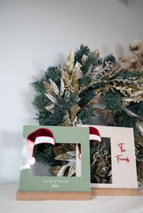 Christmas Photo Frame - Wooden Base