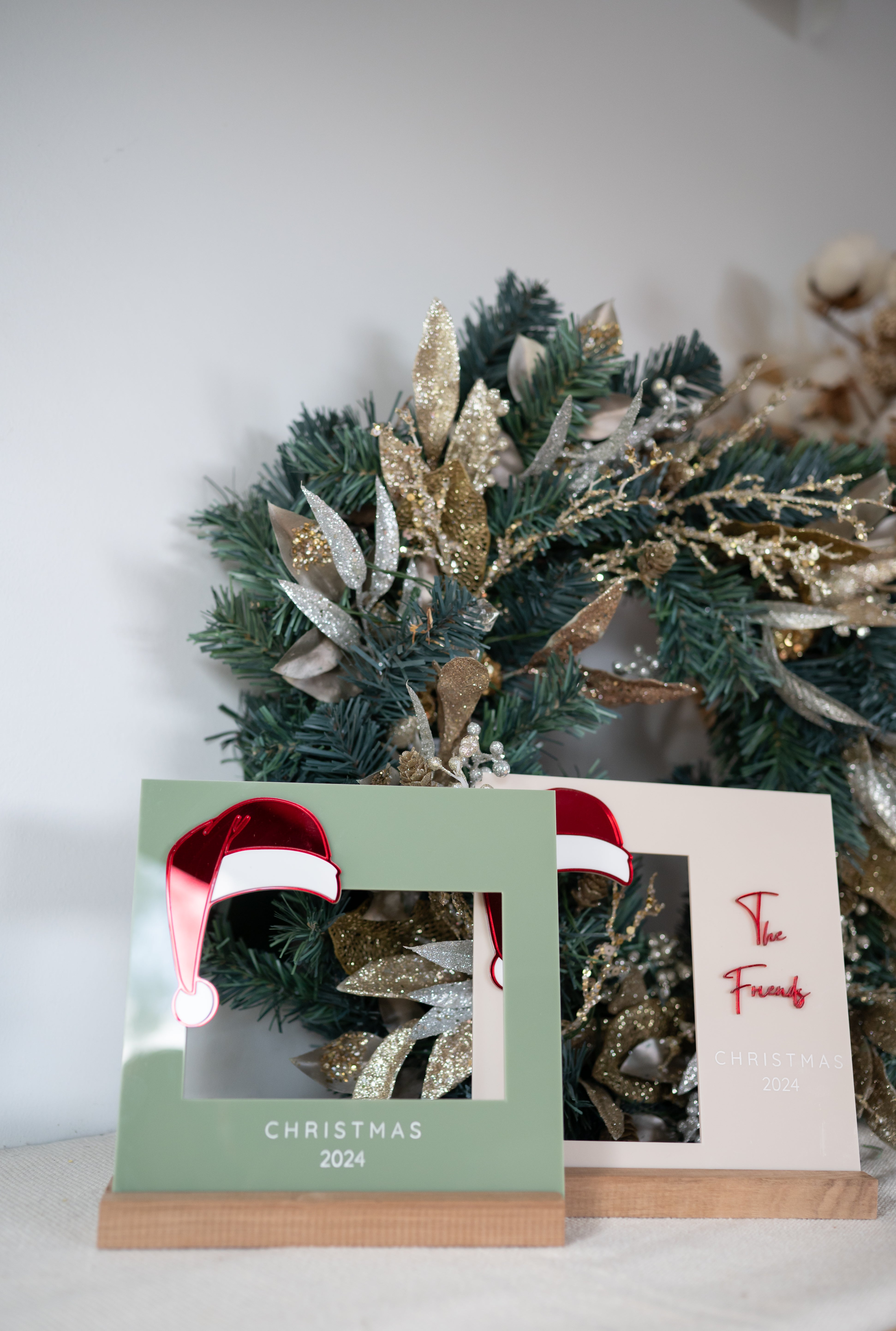 Christmas Photo Frame - Wooden Base