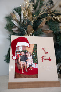 Christmas Photo Frame - Wooden Base