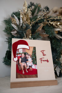 Christmas Photo Frame - Wooden Base