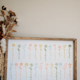 Birth Flower Keepsake Frame
