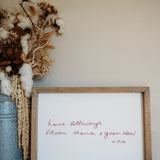 Handwriting Keepsake Frame